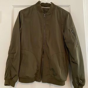 Green Zara Bomber Jacket
